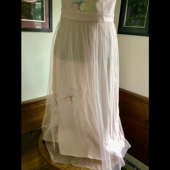 S Diana Vickers Star Amazing Pink Parrot Dress Sheer Top Art 2 Wear - Picture 6 of 16